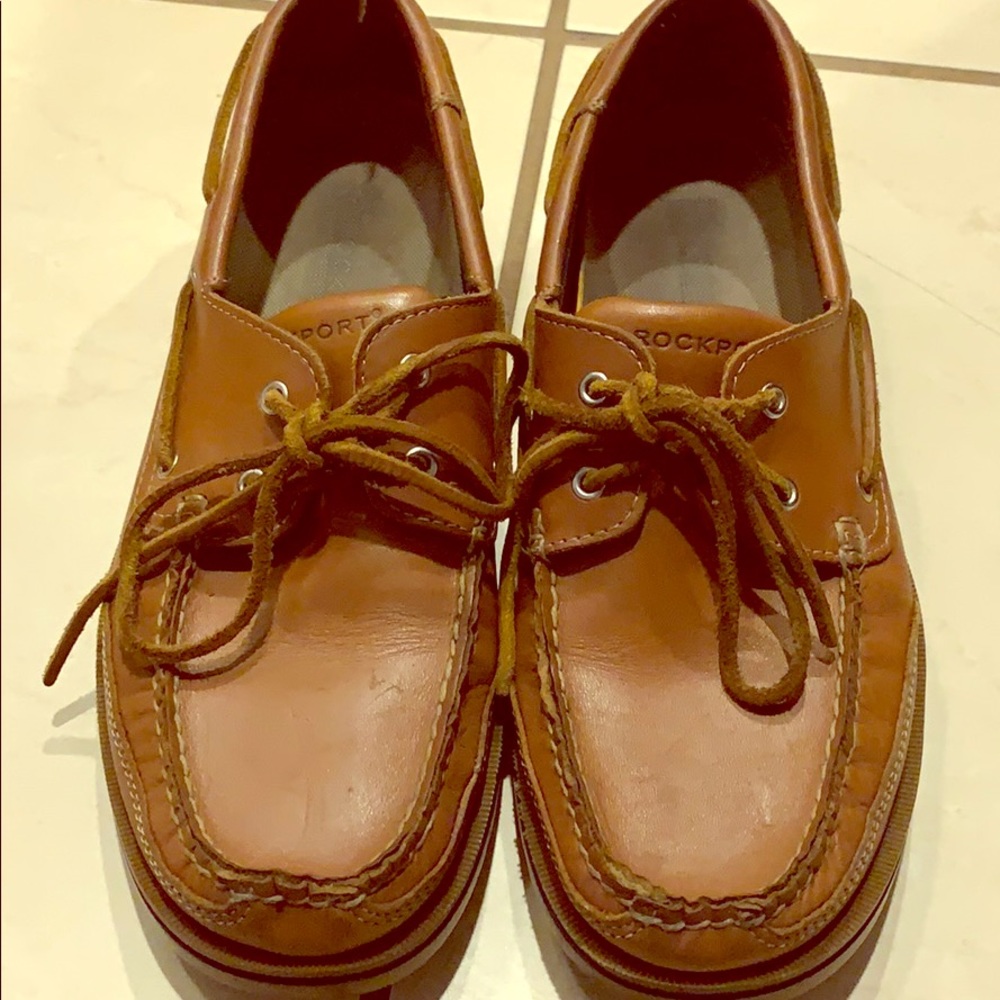 Men’s leather Rockport shoes sz 10